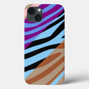 Animal Print Skin Zebra Retro Colourful Pattern 7 iPhone 13 Case