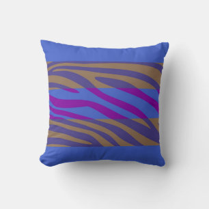 Animal Print Skin Zebra Retro Pattern 10 Cushion