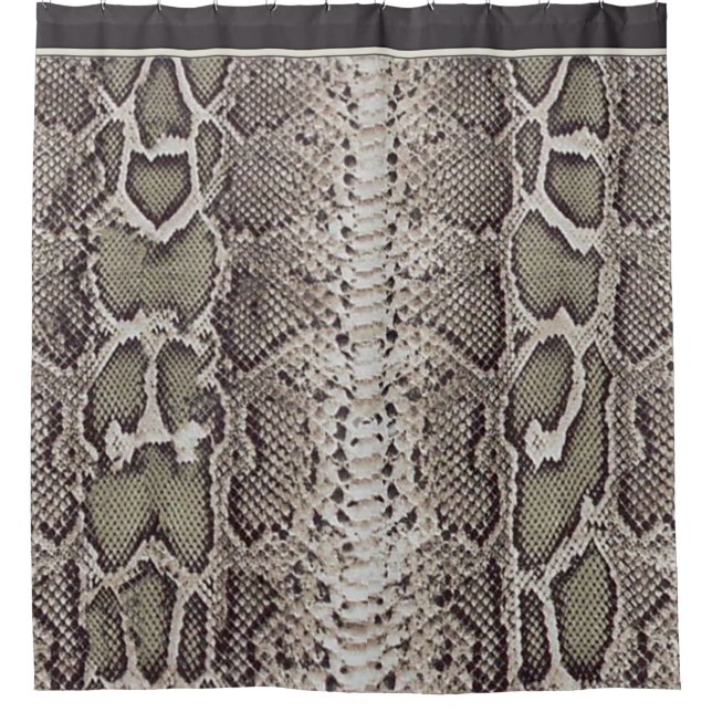 Animal Print Snakeskin Shower Curtain (Front)