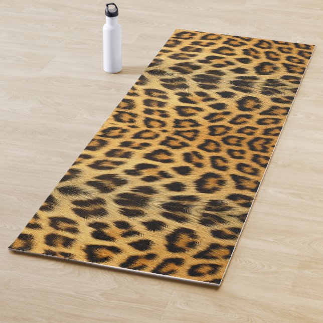Animal Print Spotted Leopard Pattern Background Yoga Mat (In Situ)