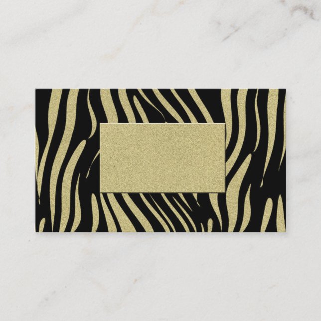 Animal Print Stripes Tiger Lion  Business Cards (Front)