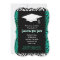Animal Print Teal Custom Photo Graduation 5x7