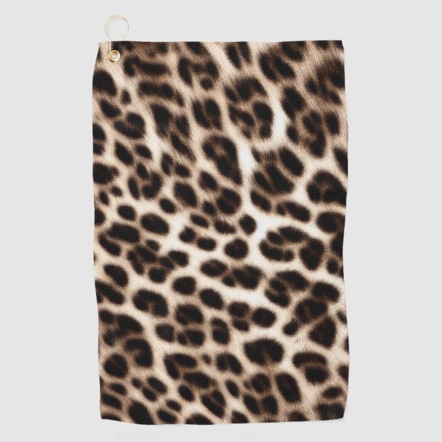 animal print texture fur skin cheetah leopard patt golf towel (Front)