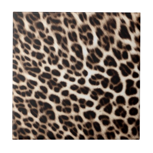 animal print texture fur skin cheetah leopard patt tile (Front)
