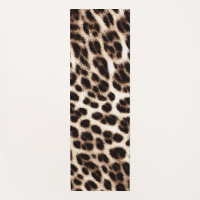 animal print texture fur skin cheetah leopard patt yoga mat (Front)