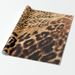 Animal print texture wrapping paper