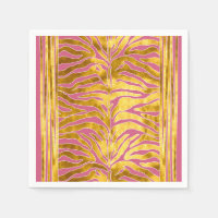 Animal print, tiger stripes in gold, blush, white