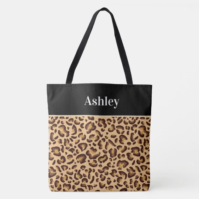 Animal Print Tote Bag (Front)