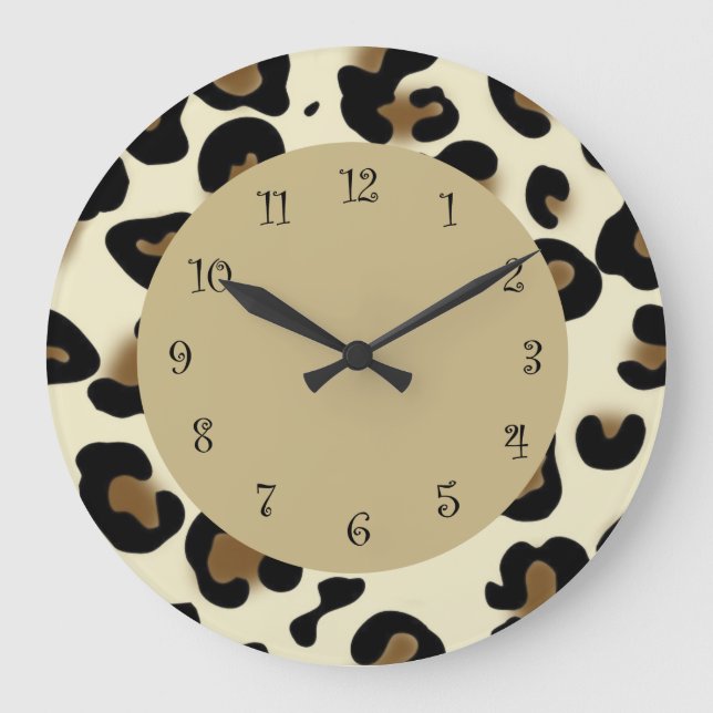 Animal Print Wall Clocks (Front)