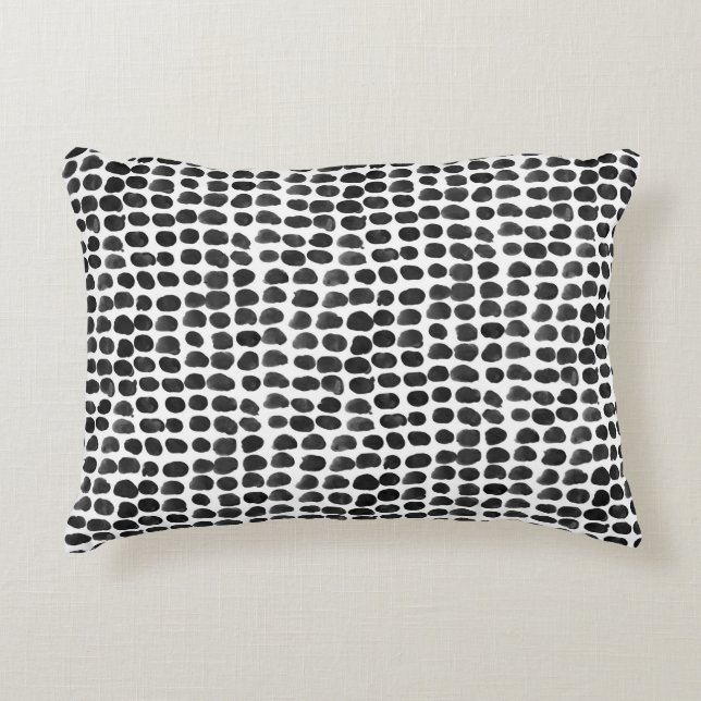 Animal print with dots seamless pattern decorative cushion (Front)