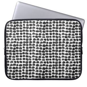 Animal print with dots seamless pattern laptop sleeve