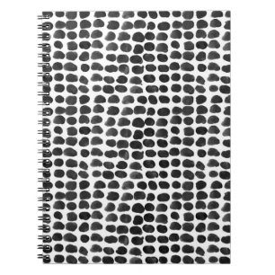 Animal print with dots seamless pattern notebook