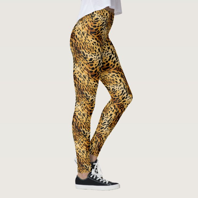  Animal Print Women's Leggings (Right)