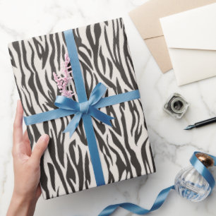 Animal Print Zebra Wild Safari theme Wrapping Paper