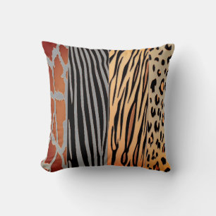 Animal Printed Zebra Stripe Pillow
