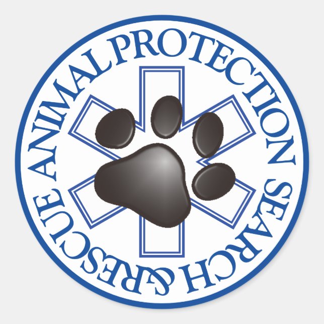 ANIMAL PROTECTION Classic Round Sticker (Front)