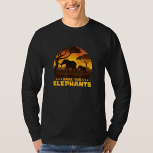 Animal Protection Save The Elephants Fan T-Shirt