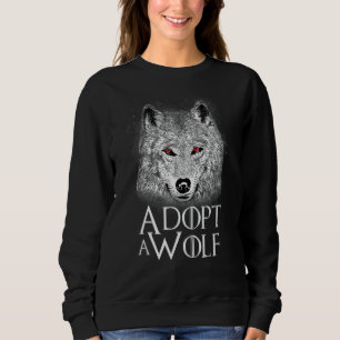 Animal Protector Adopt A Wolf Book References Read Sweatshirt