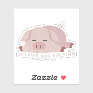 Animal Pun: Missing You Pig Time