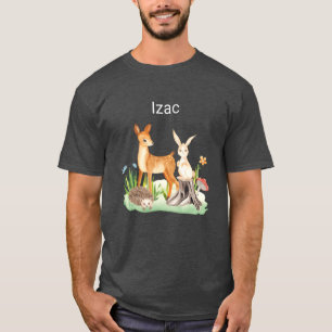 Animal rabbit hedgehog Izac funny T-Shirt