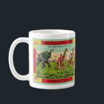 Animal Race Illustrated Mug<br><div class="desc">Great vintage advertising label featuring an elephant and two giraffes repurposed on a coffee mug. Whimsical,  fun very cute!</div>