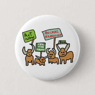Animal Rebellion 6 Cm Round Badge