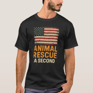 Animal Rescue a Second Cute Rescue Pet Awareness T-Shirt