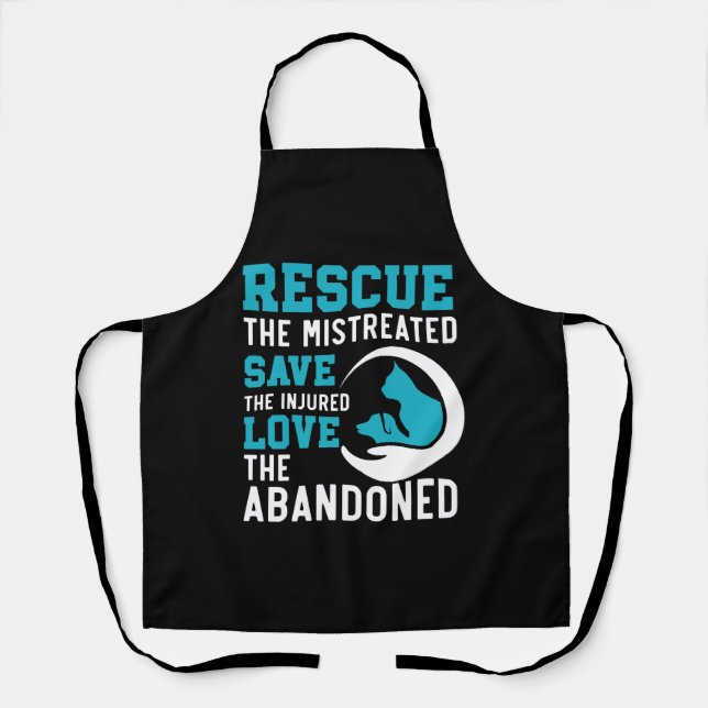Animal Rescue Animal Rights Animal Adoption Apron (Front)