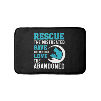 Animal Rescue Animal Rights Animal Adoption Bath Mat
