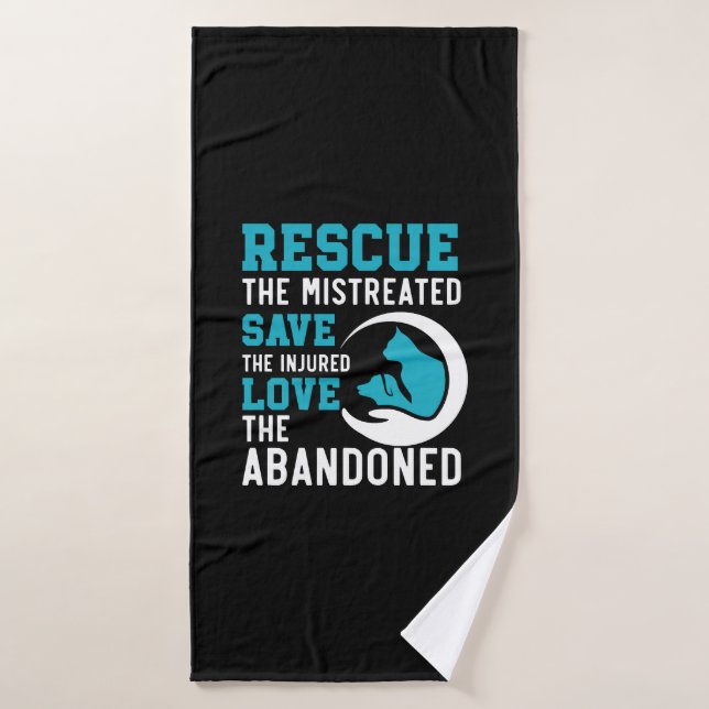 Animal Rescue Animal Rights Animal Adoption Bath Towel (Bath Towel)
