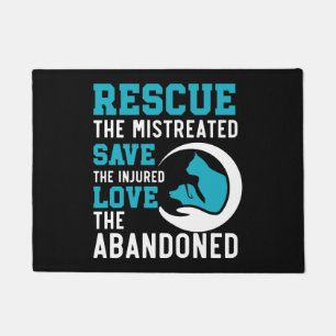 Animal Rescue Animal Rights Animal Adoption Doormat