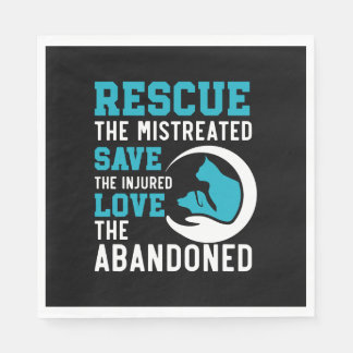 Animal Rescue Animal Rights Animal Adoption Napkin