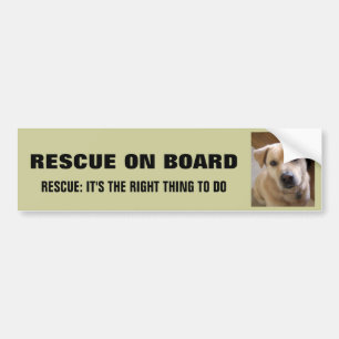 ANIMAL RESCUE BUMPER STICKER