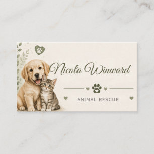 Animal Rescue Business Card