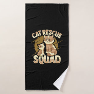 Animal Rescue Cat Rescue Design for a Cat Rescuer Bath Towel