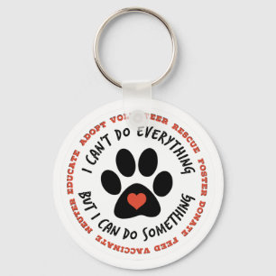 ANIMAL RESCUE Cat Rescue, TNR - I can do something Key Ring