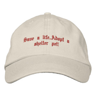 Animal rescue embroidered hat