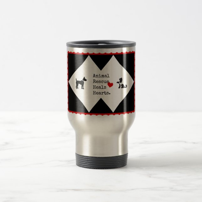 Animal Rescue Heals Hearts Collection Travel Mug (Center)