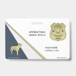 Animal Rescue ID Badge
