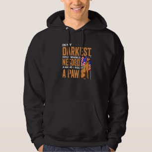 Animal Rescue In My Darkest Hour I Found A Paw Ani Hoodie