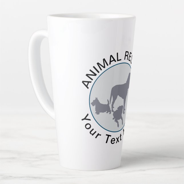 Animal Rescue Latte Mug (Left Angle)