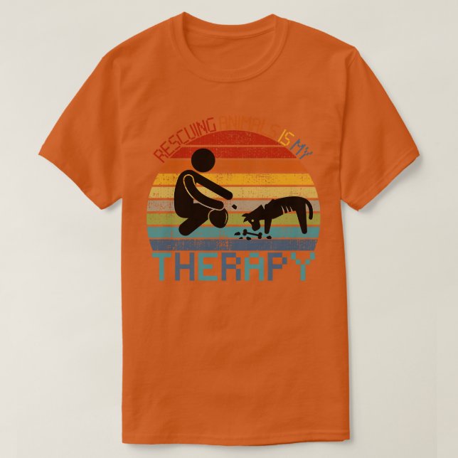 Animal Rescue Rescuing Animals Animal Control Work T-Shirt (Design Front)