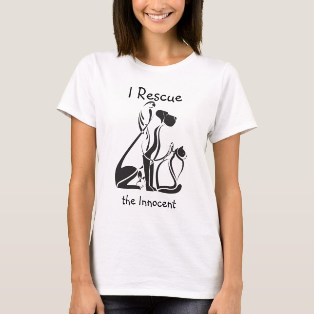 Animal Rescue Stylised Animals T-Shirt (Front)