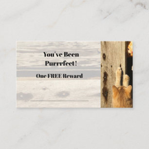 Animal Reward Card- Cats Loyalty Card