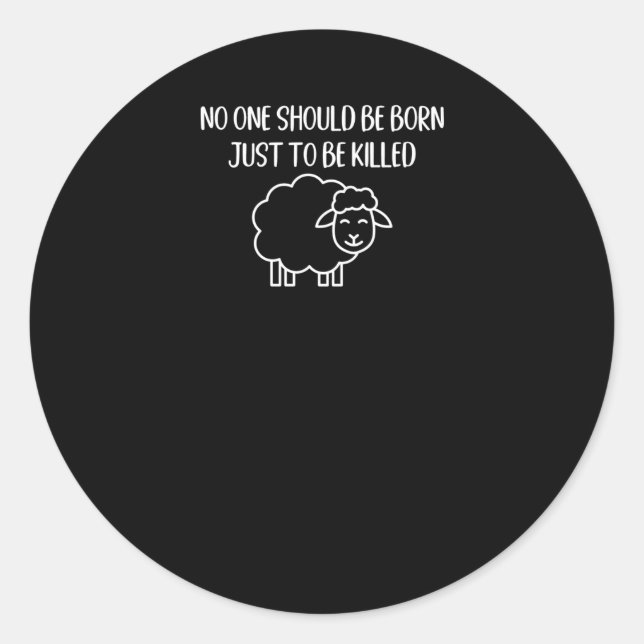 Animal Rights1  Classic Round Sticker (Front)