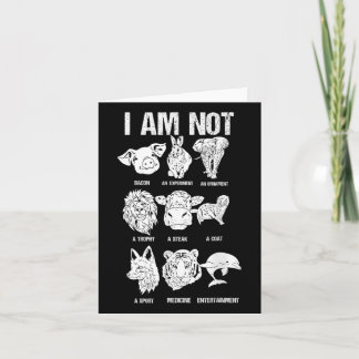 Animal Rights Animal Protection Go Vegan Card