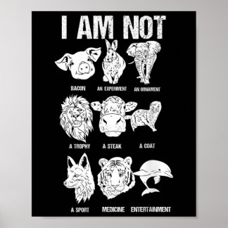 Animal Rights Animal Protection Go Vegan Poster
