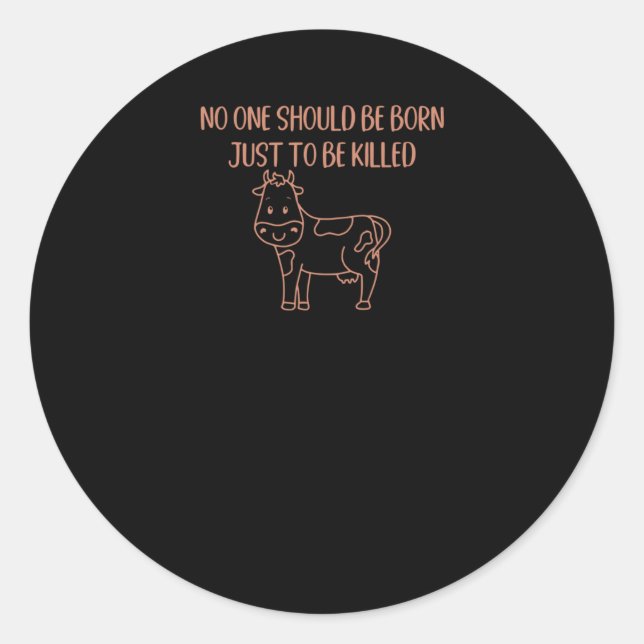 Animal Rights  Classic Round Sticker (Front)