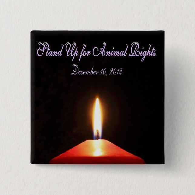 Animal Rights Day Button (Front)