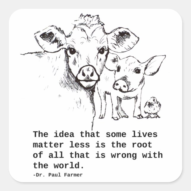 Animal Rights Sticker (Front)